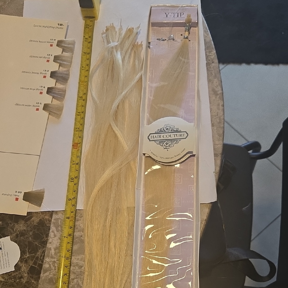 Blonde Human Hair Extensions T Tip
